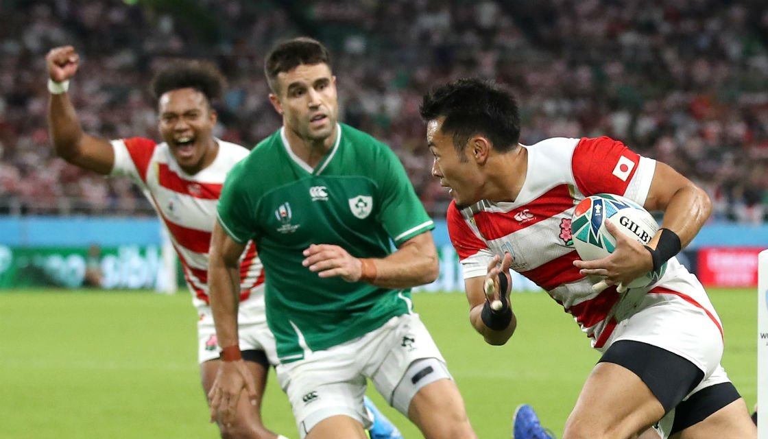 NewshubSport's tweet photo. Japan stun Ireland with come-from-behind win #RWC2019 
https://t.co/L1fO6EGhLm https://t.co/t4oOugv1rU