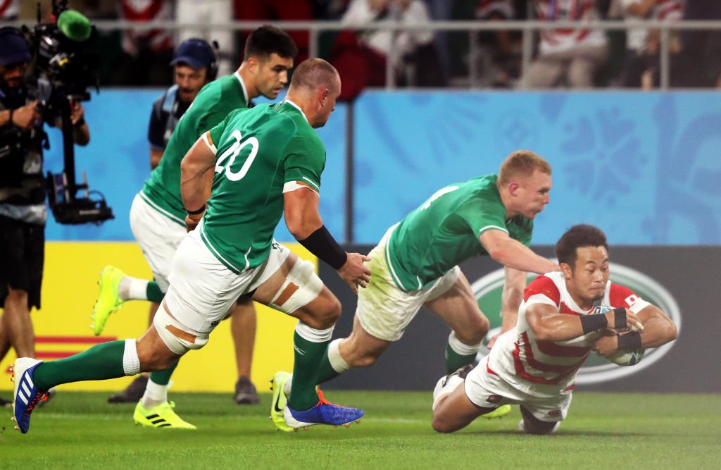 BBCSport's tweet photo. FT: Japan 19-12 Ireland

The hosts have pulled off a huge shock to beat Ireland!

Reaction: https://t.co/vBwGOHtm3O

#RWC2019 #JPNvIRE #bbcrugby https://t.co/ougflHQAuQ