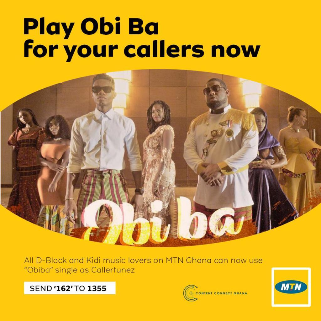 Musicplusghana's tweet photo. .BAM Boss, @DBLACKGH linked with Lynx crooner, @KiDiMusic for #ObiBa.

🤳Simply SMS 162 to 1355 @ 0.26ghc per 60 days.

#Callertunes #AfricanMusic #VivanationTV #monetizeyourmusic https://t.co/1lftCsoYb3