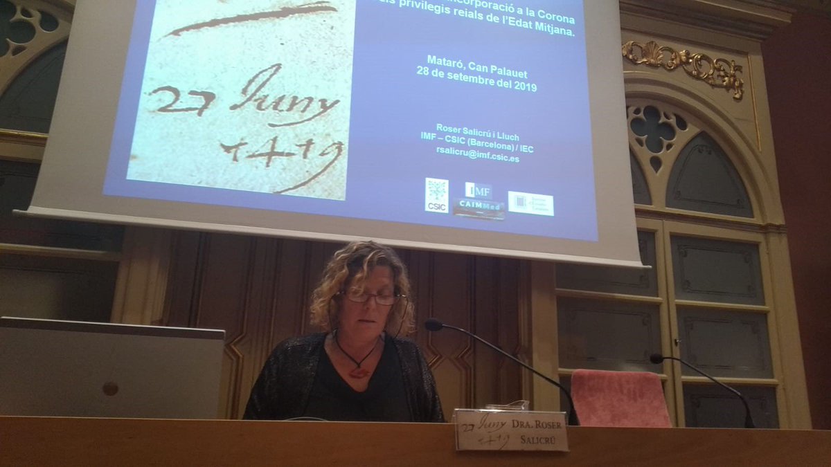 acmaresme's tweet image. Interessant conferència de la Dra. Roser Salicrú sobre el naixement de la vila de #Mataró i els #privilegis reials 

@patrimonigencat  @CulturaMataro @ccmaresme  @matarocat