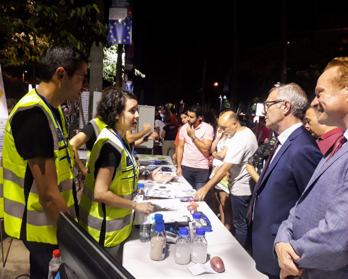 lifealchemia's tweet photo. Nuestros compañeros de @dipalme_almeria y @CIESOL_UAL participaron ayer en la #NocheEuropeadelosInvestigadores mostrando los últimos avances del proyecto @lifealchemia🚰Todo un éxito!! Enhorabuena👏🏻@culturagob @EU_EASME @CARTIFCT @TallinnTech @unitartu https://t.co/MTdLHI5gxb