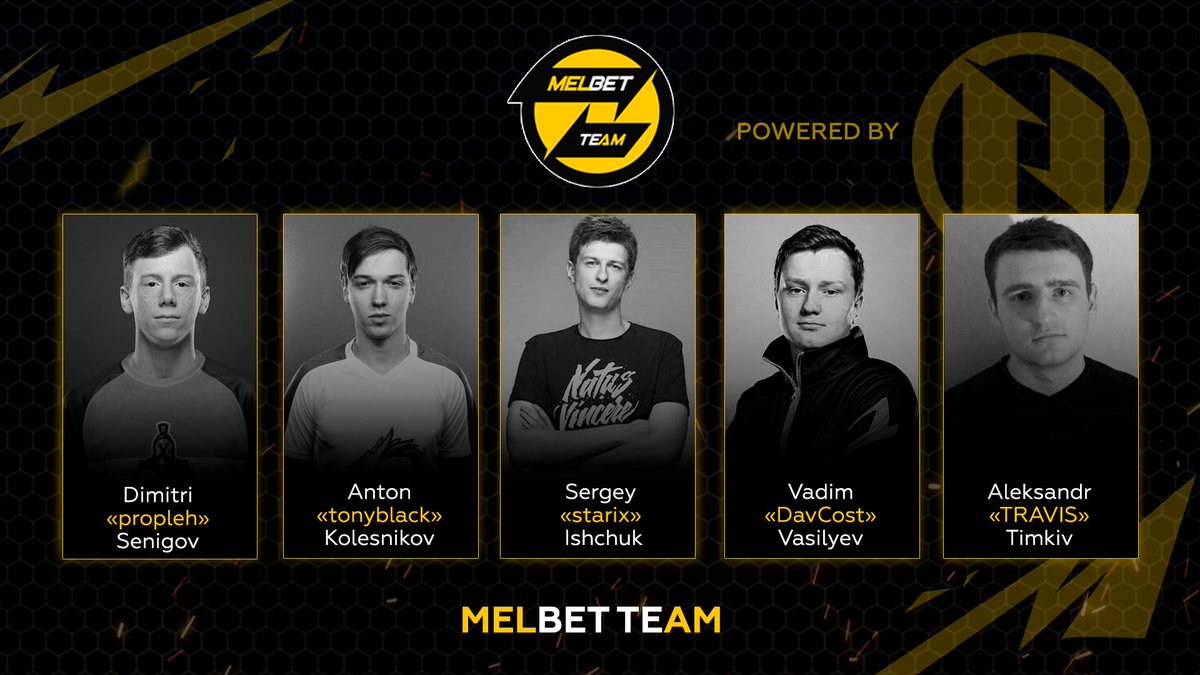 MELBET_team's tweet image. Welcome @starixCS, @DavCost9n, @tonyblackCS, propleh, TRAVIS and Mse 🥳