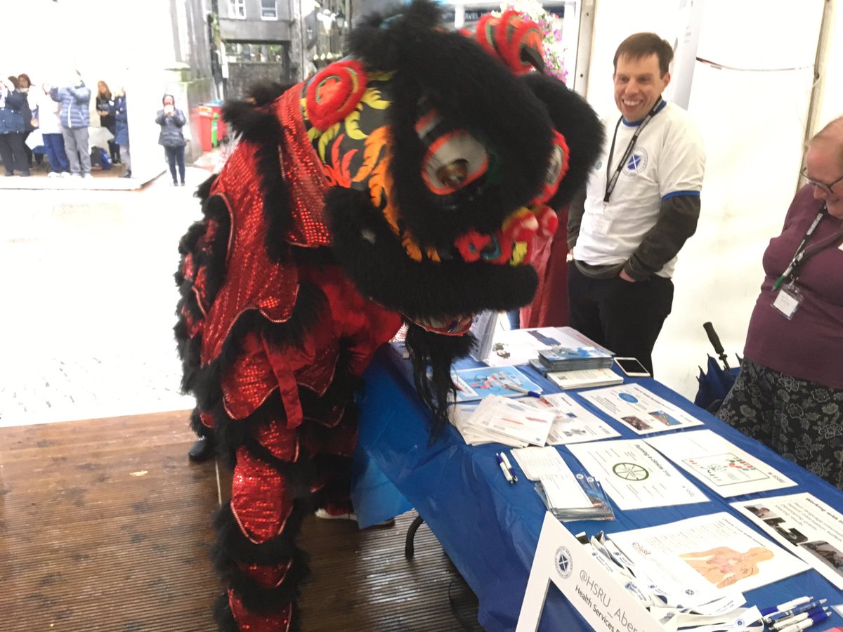 ace_aberdeen's tweet photo. Probably the most unusual visitor we’ll get today at our #Explorathon19 event in Aberdeen. Dragons are interested in trials after all. https://t.co/00xNNZ50I7