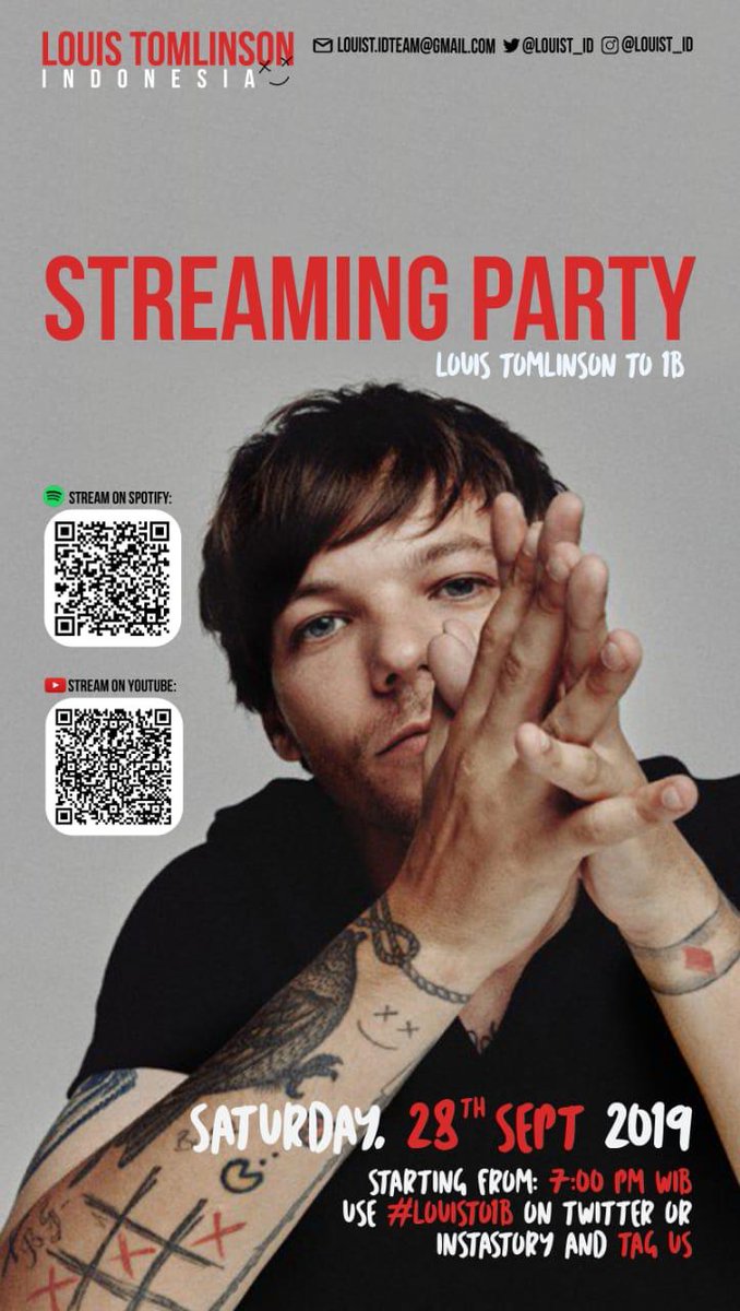 louist_id's tweet photo. Less than 3 hours until we start our #LouisTo1B streaming party! 
Let us see if you're joining us by tagging us. Don't forget to tag @Louis_Tomlinson, @LTHQOfficial, and @SonyMusicID too ◟̽◞̽ https://t.co/wAEBwoAErI