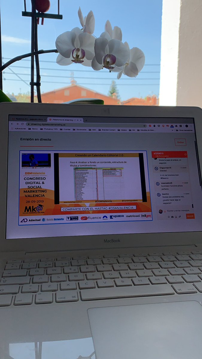 Gracias <a href="/miguelfloro/">Miguel Florido</a> por hacer el #DSMVALENCIA también por streaming!