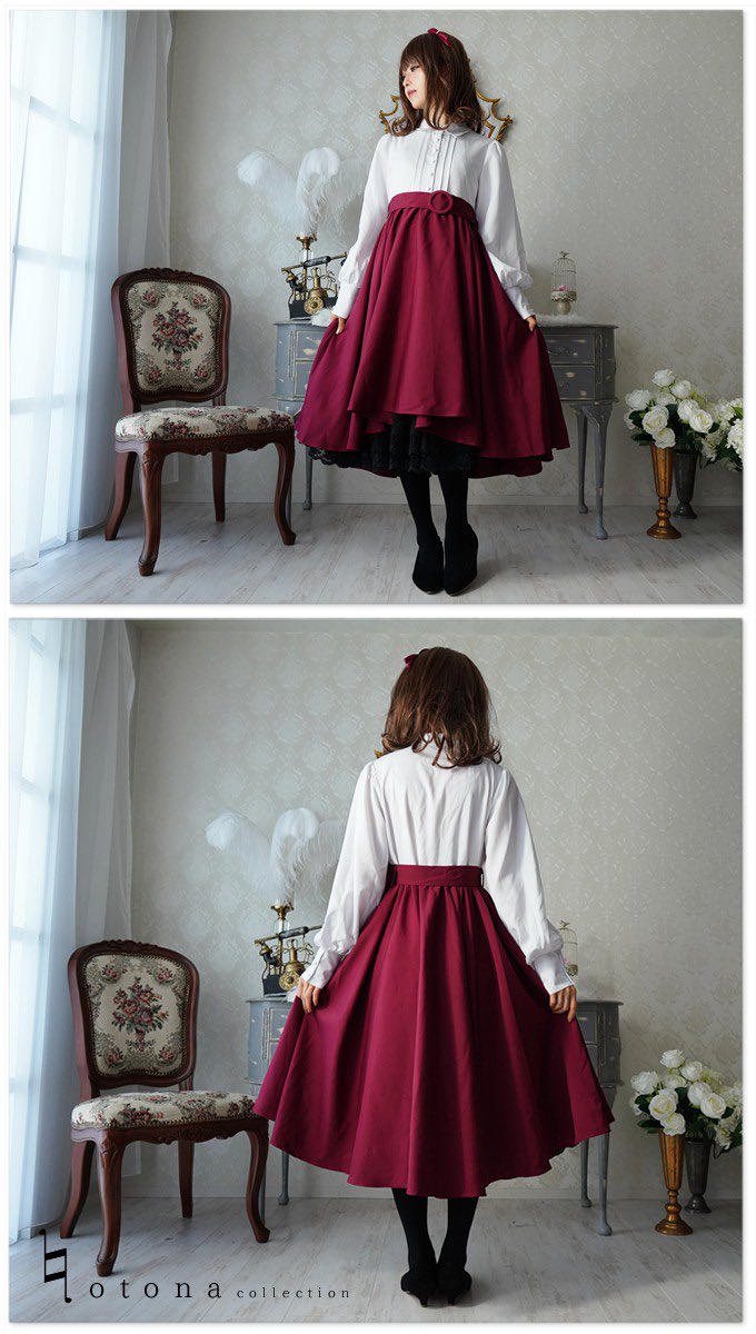 ワンピース専門店favorite Favoriteオリジナル 大人シリーズotona 白と深いワインの フィッシュテールワンピース オフィス着や普段着にもデイリーで使える上品な1枚です T Co Bfre1g6xcj 大きいサイズ T Co Cf4eyq9xcu Favorite