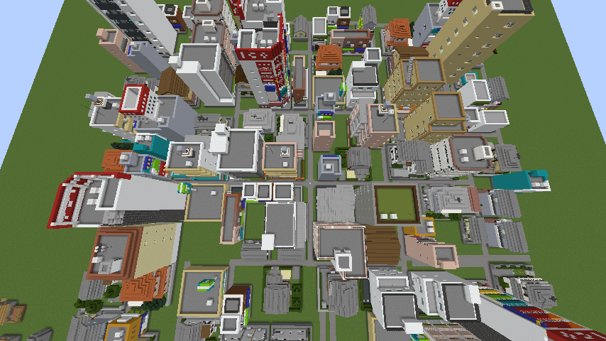 Remiliamarine Hojyo Minecraft 街並み自動生成モッドですが 概ね完成しました 画像の街の建物 は倉急建物セットv2 2を使用しています 当モッド 仮名minecraft Townscape Generator を導入後 ファイル形式や配置アルゴリズムを追加するプラグインを