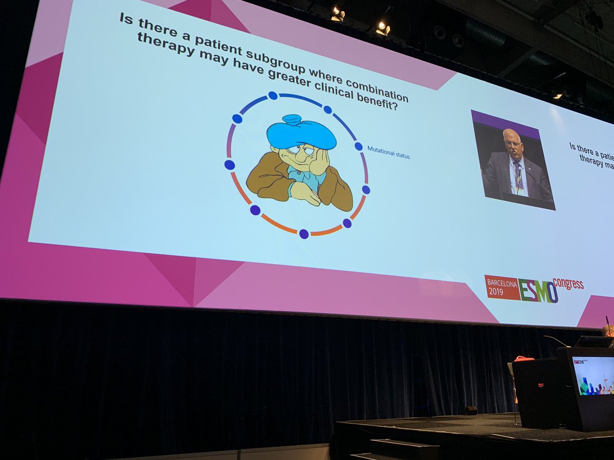 BernardAFox's tweet photo. (SLIDE SET 5) Prof @PAscierto #immunotherapy GURU @FondMelanoma #Napoli talks therapy for #melanoma #brain #metastasis/+ how 2 define #tumor #burden &amp; impact on Response Rate / nice summary #ESMO2019 @myESMO @3PSolution #Bridge19 https://t.co/rTcx4vxPdt