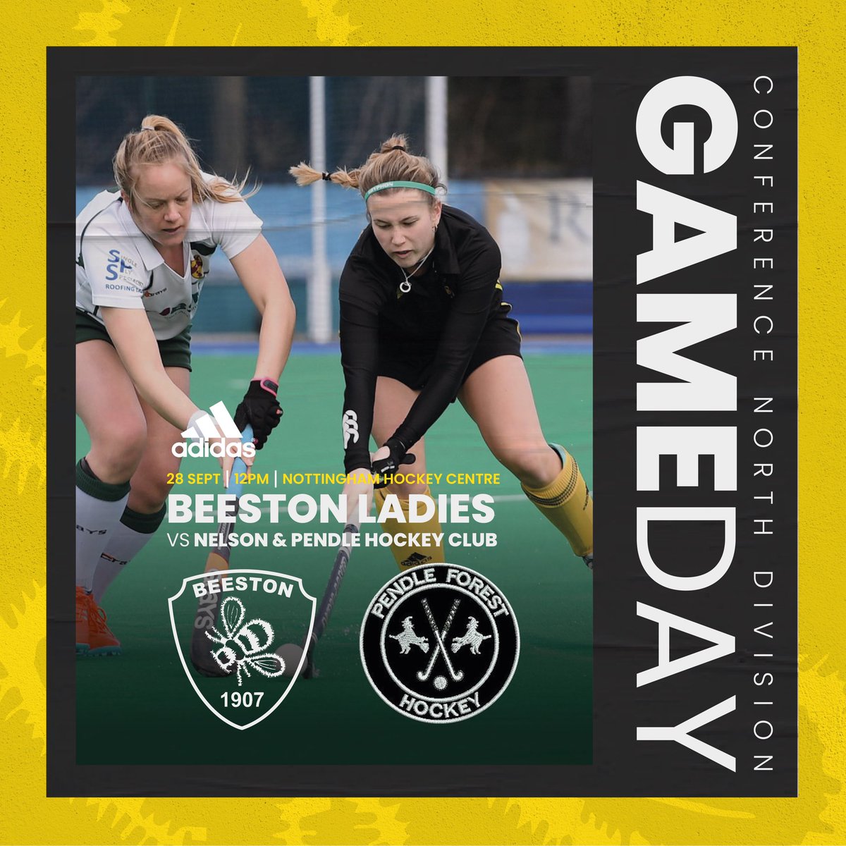 OfficialBeeHC's tweet photo. 💥 GAMEDAY 💥

Ladies’ 2nd XI make history, becoming the first 2nd XI to play in the National League. 12pm game against @PendleForestHoc 

Ladies’ 1st XI then face a tough @HolcombeHC side at 2pm! 

Head down to @HockeyNotts to support the girls! 

#COYB https://t.co/Yx0uisQbUp