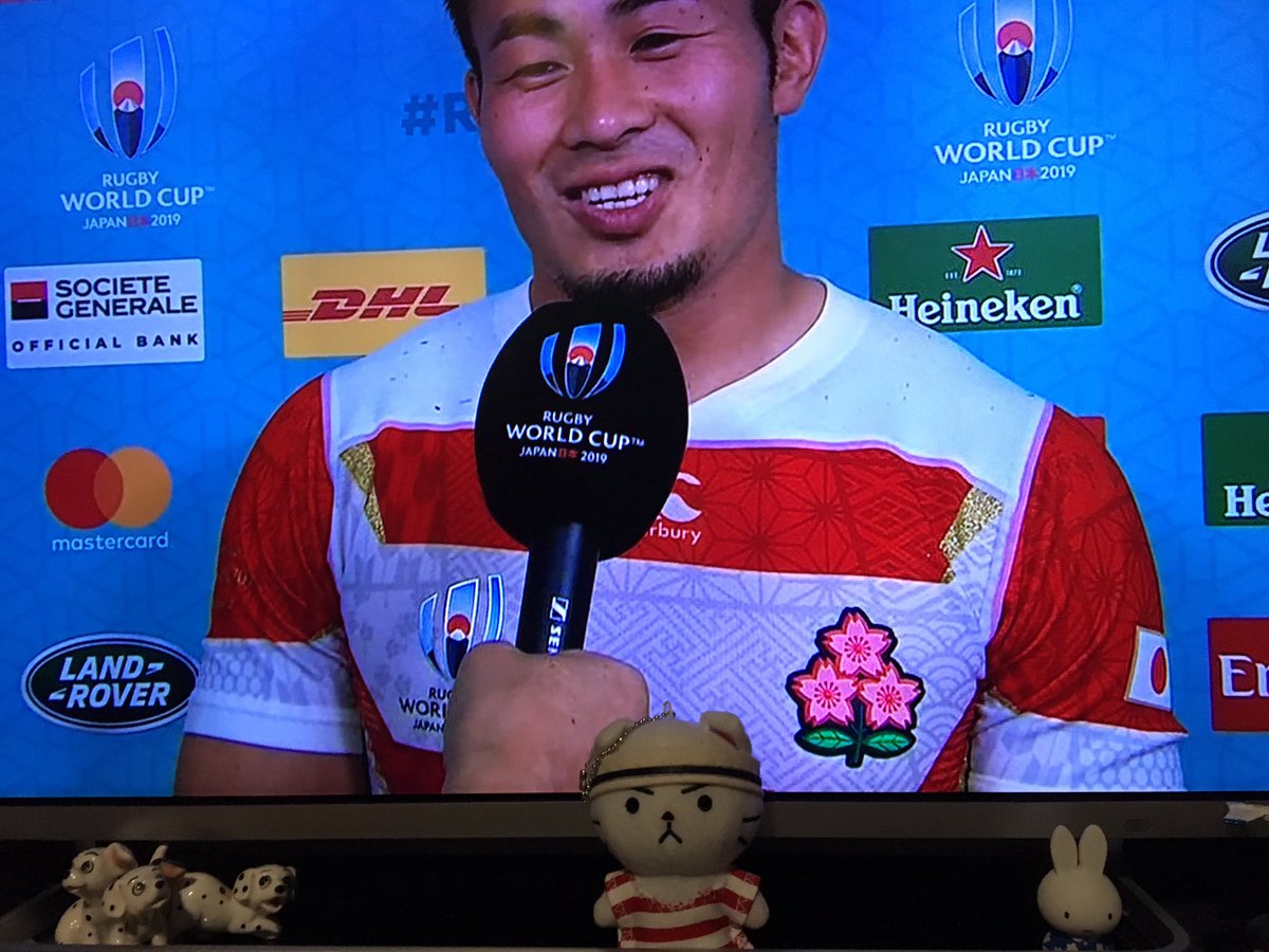 doronpa24's tweet photo. 福岡選手、カッコよかった🙂🎉
興奮と感激をありがとうございます😊
#RWC静岡
#RWC2019
#ONEHEAT
#ラガーにゃん
#福岡堅樹
#猫ピッチャー https://t.co/GSbWC2hcZl