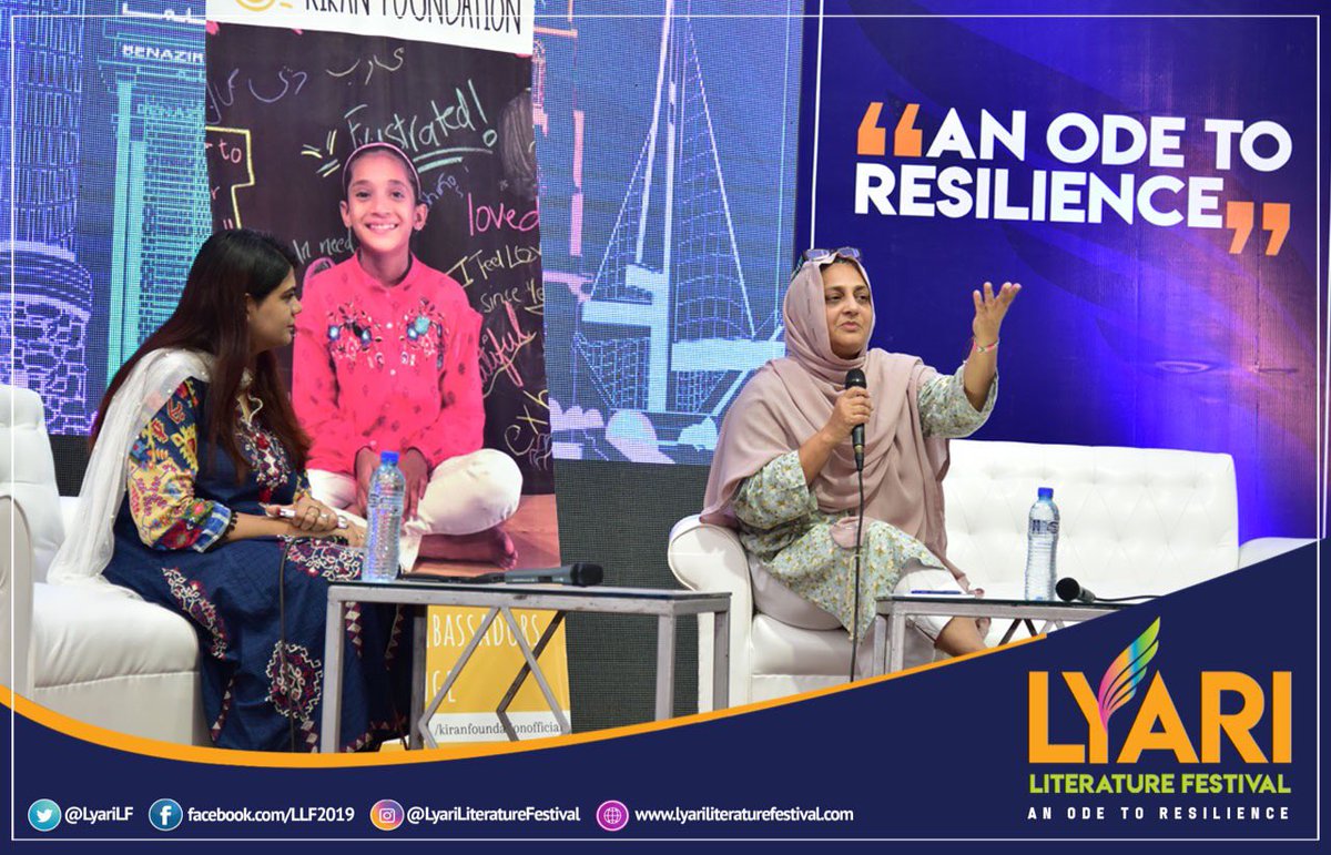 LyariLF's tweet photo. The speaker of “The Motherhood Institute” is the founder of Kiran Foundation Sabina Khatri. The Session was moderated by our very own Sonal Dhanani. 

#LLFKhi2019 #LyariLiteratureFestival #ChaloChaloLyariChalo #HamaraLyari https://t.co/QNTJxRT9zL