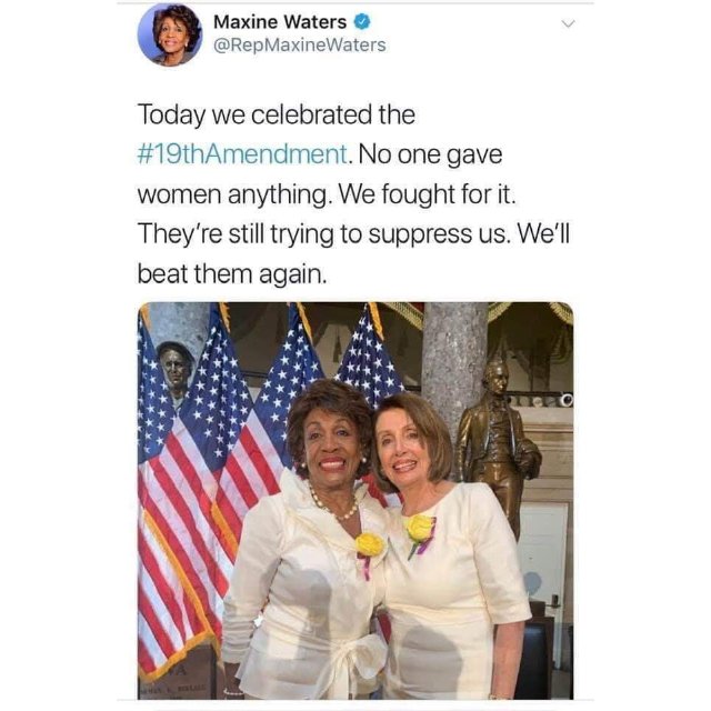 #MaxineWaters #NancyPelosi #WomenInTheHouse #PassTheERA