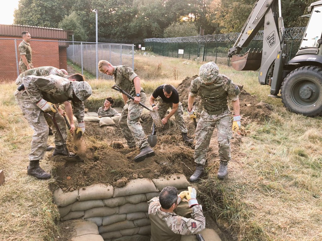 131Commando's tweet image. On behalf of @24CdoRE - @131Commando completes upgrade of Engineer Demonstration Area at @RMASandhurst. @Proud_Sappers #armyreserves