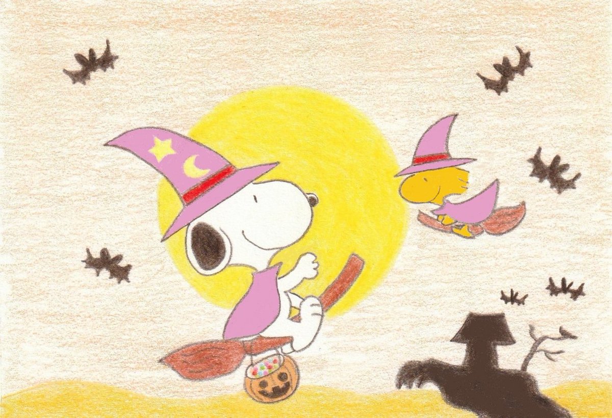 Sima Op Twitter イラスト スヌーピー ハロウィン Illust Snoopy Halloween