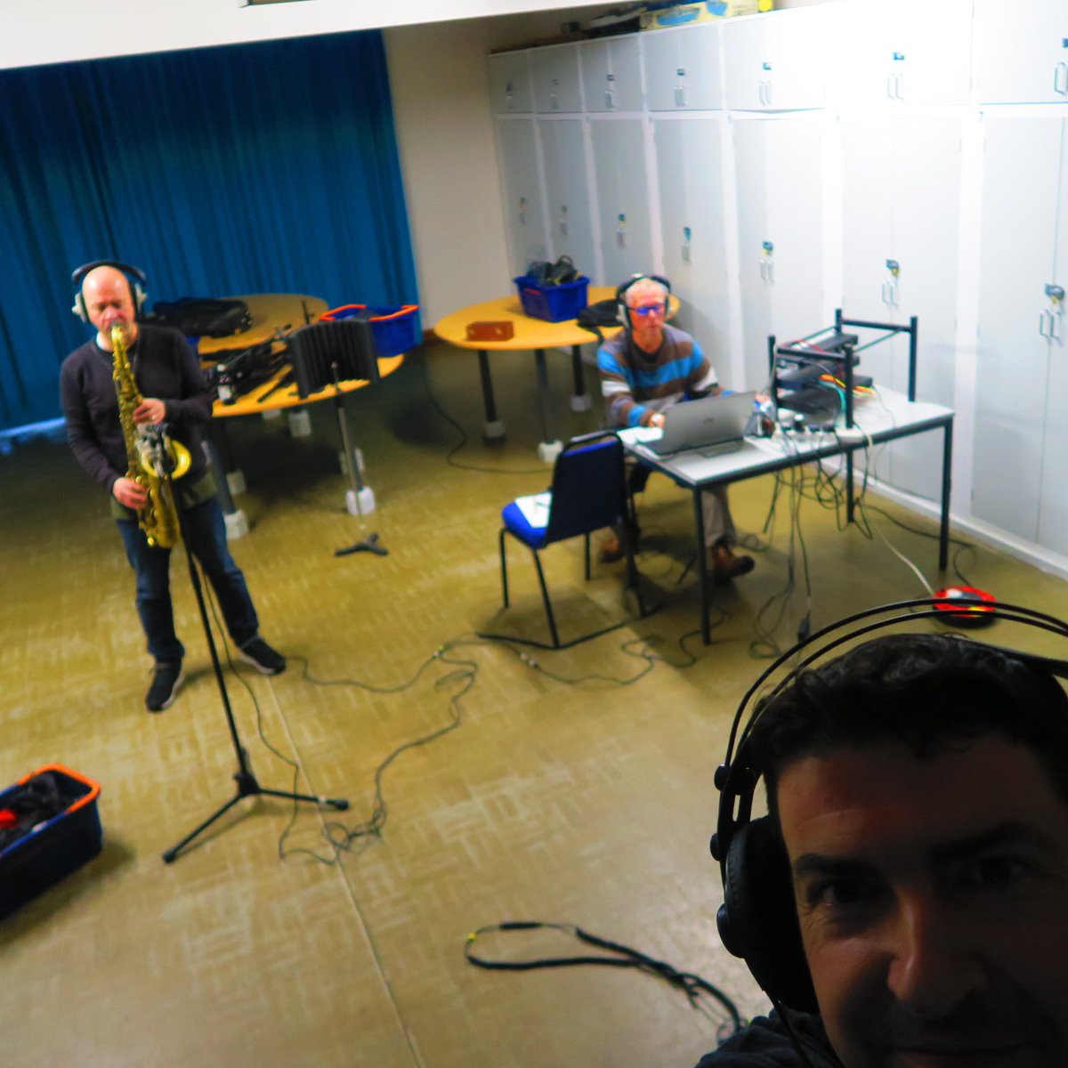 Back recording with Graham in the Church Hall  #newtunes #recordingstudio #manchester