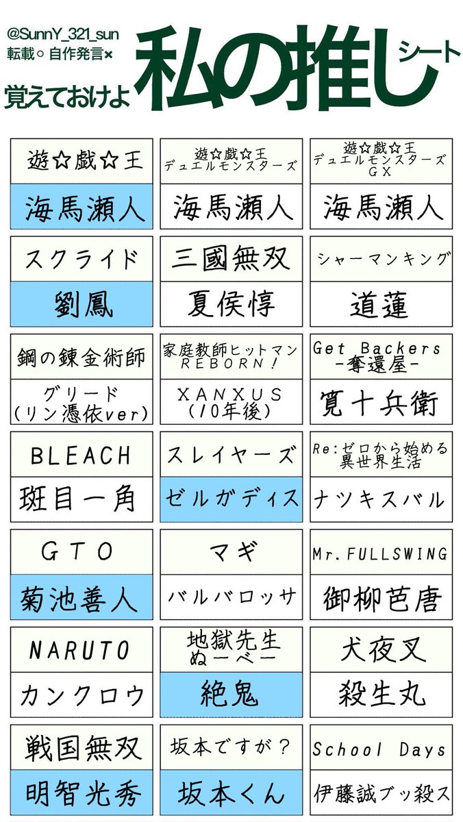 覚えておけよ私の推し