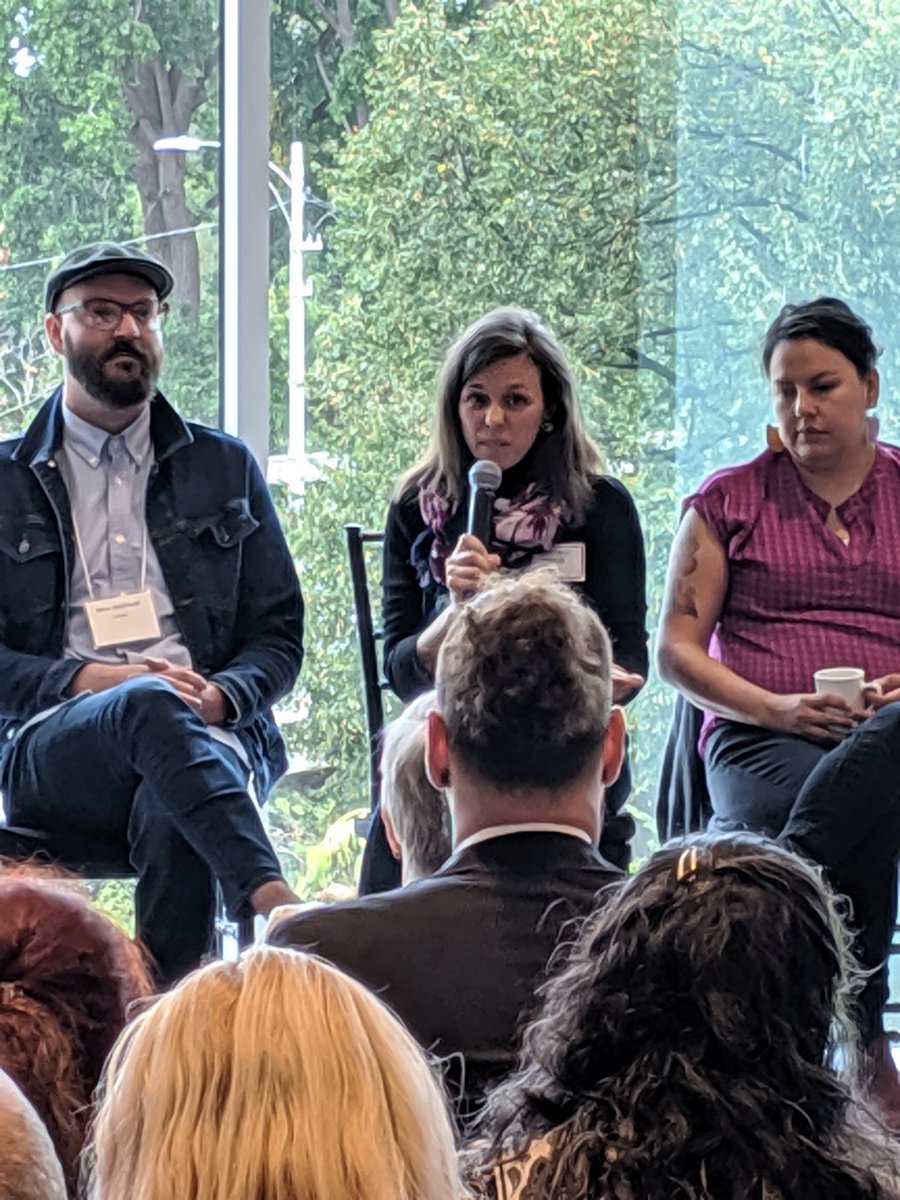 ULLdn's tweet photo. Crystal shares how her community runs Block Parties, food trucks and movie nights in their neighbourhood to build connections to her neighbours. Importance of NeighbourGood helping with resources and the movie night setup.  @LDNeighbourGood @100In1DayLdnOnt @CityofLdnOnt #ldnont https://t.co/8noVKGsm27