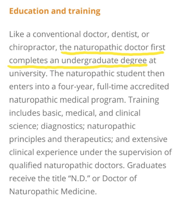 21) From  @naturopathicdrs, the national ND advocacy group in Canada.