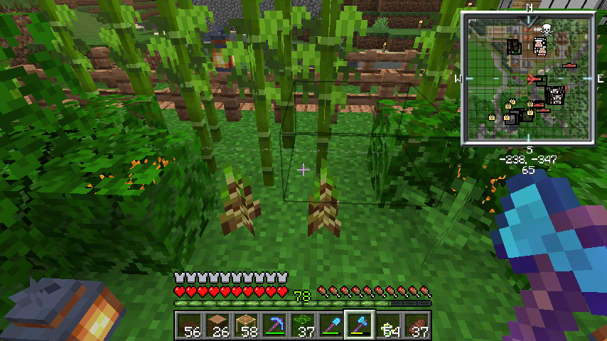 Sugimoto Yoshiaki 庭に竹を植えたいですよね 竹はクモの糸を上に置くと生育が止まり 高さを調整できます タケノコの状態も維持可能 Minecraft