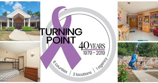 Congratulations to Turning Point celebrating their 40th Anniversary and their service to our community. They will their annual Picnic on the Porch on Friday, October 4, 2019 from 11:00am to 2:00pm to talk about their programs and services.