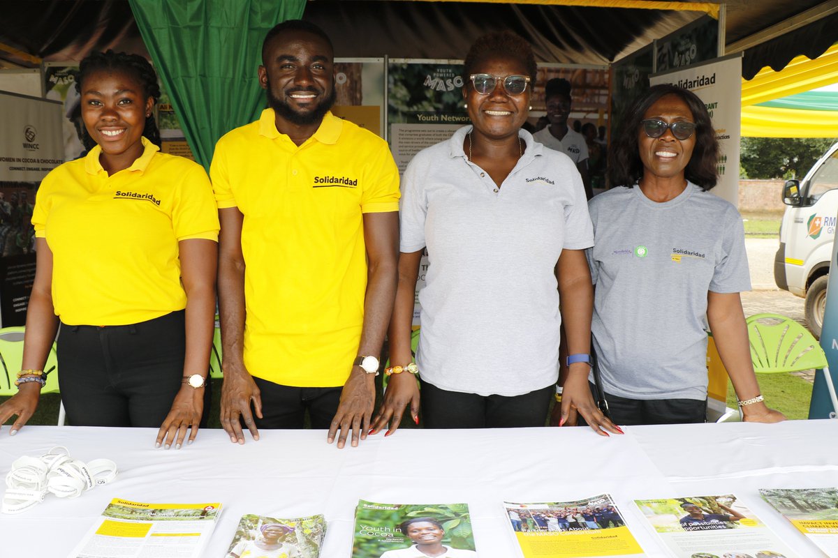 Solidaridad_wa's tweet photo. Interested in knowing more about @Solidaridad_wa cocoa work stream? Visit our stand as we showcase our #innovative cocoa programmes @masoghana #CORIPII #LICSIP #AFC Join us for #ChangeThatMatters
#cocoaday @ghcocobod https://t.co/C2m8wUxc99