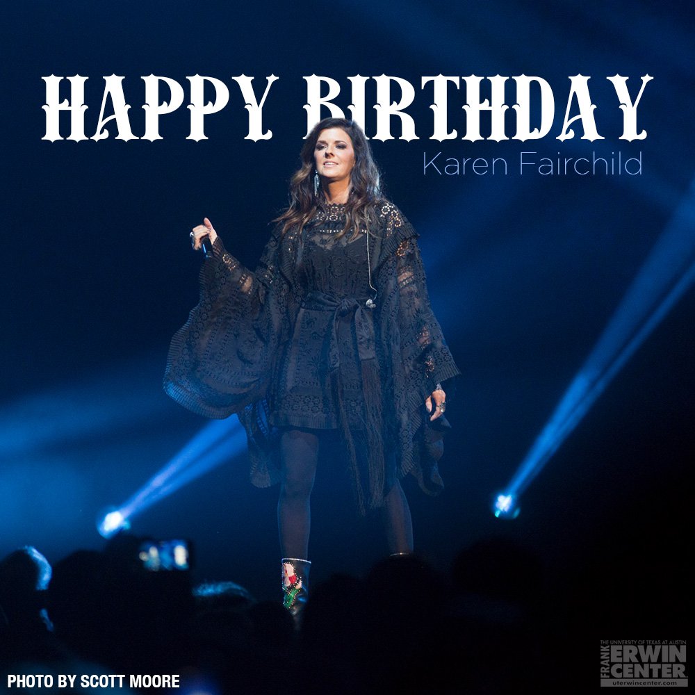 Happy birthday to Karen Fairchild! Photo from their show 2.09.18. 