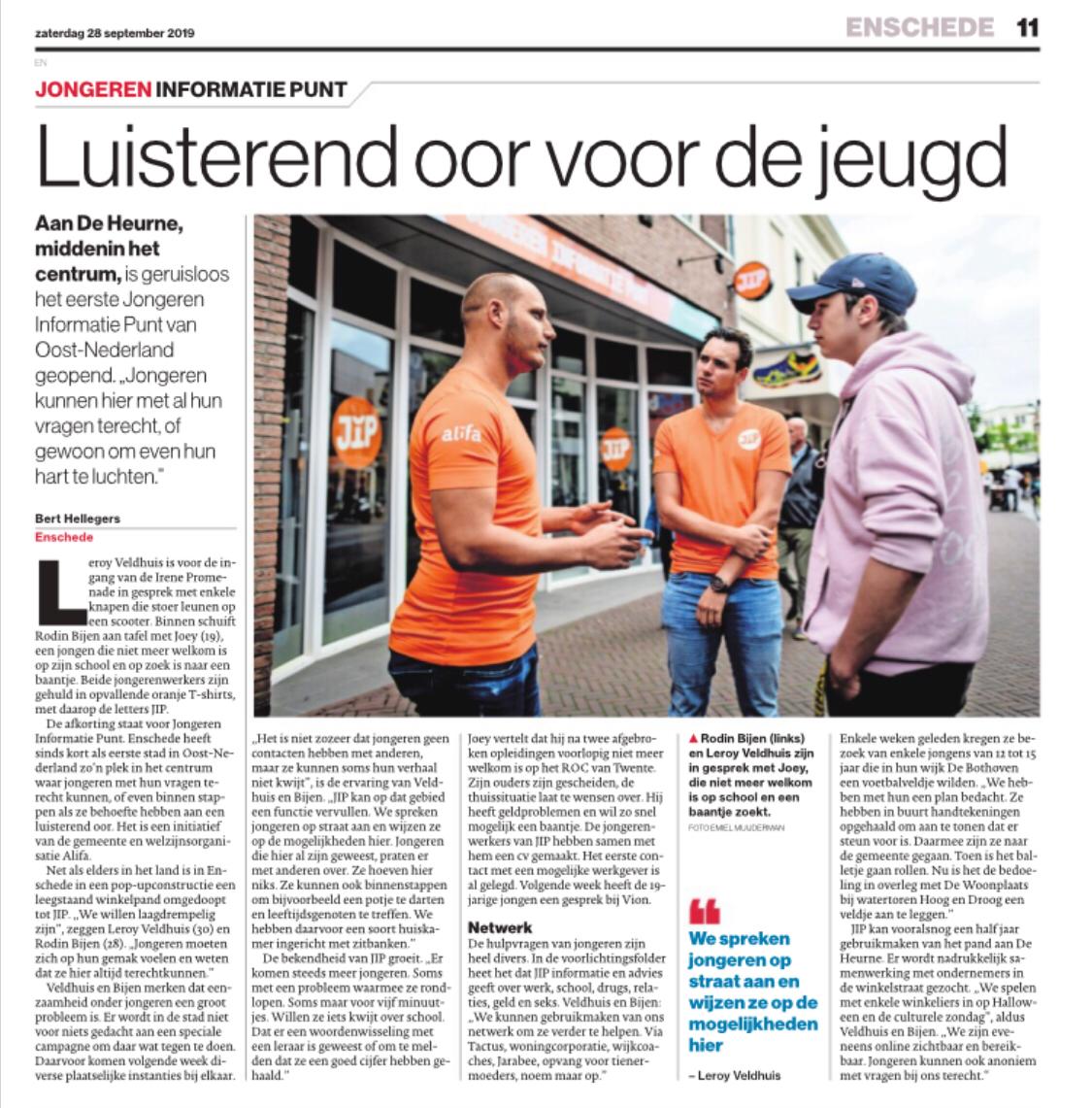 #JongerenInformatiePunt welkom in #DeHeurne. Mooi initiatief voor jongeren door jongeren(werkers). #SamenwerkenMetOndernemers <a href="/Ondernemen053/">Ondernemersloket 053</a> <a href="/Liselotreversma/">Liselot Reversma</a>