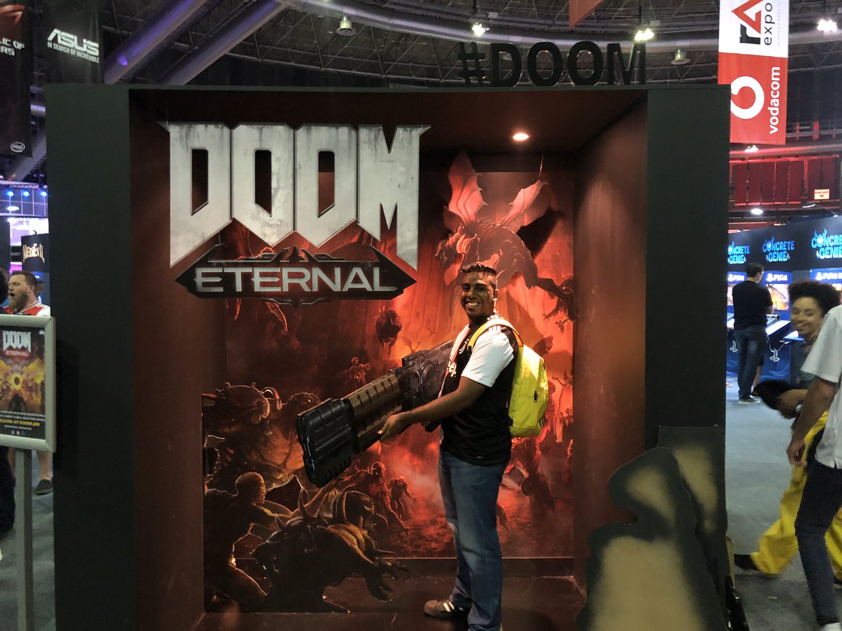 AceAustin17's tweet photo. Awesome booth at Rage @PlayStation_SA #DOOMETERNAL #DOOMATRAGE https://t.co/7SSXNINSiP