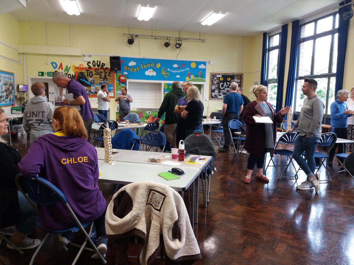 Hampshire Scouts ADC conference kicking off with playing Jenga, team building and discussing our roles. Great start to the day