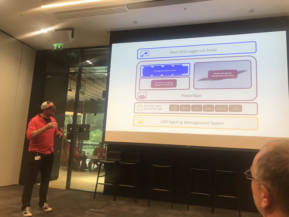 KaitlynAP's tweet photo. “What did you learn today?” >>> “that we can use #powerplatform to create a UFO tracking app” #d365satdub #ufo #ifo #msdyn365 https://t.co/qjQkmQ1KXe