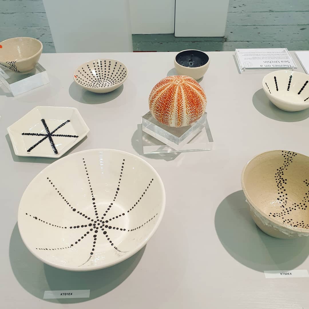 artists_maze's tweet photo. Come visit #alchemybristol exhibition at @CentrespaceBS1, where you'll find ceramic work by 17 artists from Maze Studios including Karla Turner, who's inspiration comes from coastal landscape &amp; fauna. Many of her sculptural &amp; functional pieces on show are inspired by sea urchins. https://t.co/fw9rVsRZFh