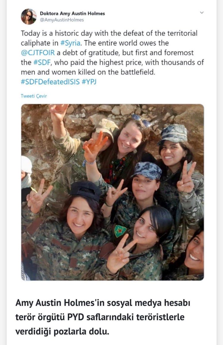 CHP'nin düzenlediği Uluslararası Suriye Konferansı'na, sürekli terör örgütü YPG/PKK propagandası yapan Amy Austin Holmes da katılmış. 

IMF ile gizli toplantı, Berlin'de firari isimlerle toplantı, şimdi de bu. 

Sırada ne var?