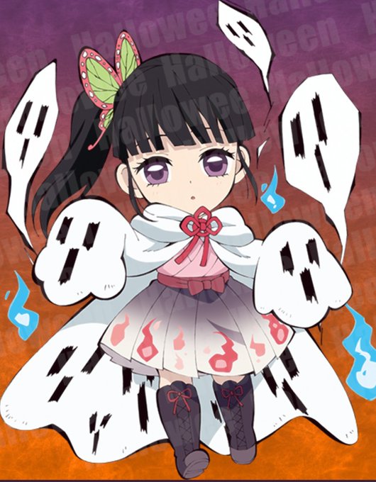 たまき七式(ななしき)さんがTwitterに投稿した栗花落カナヲ(鬼滅の刃)のイラスト。