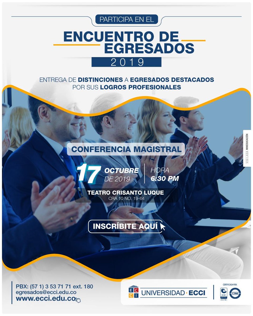 UniversidadECCI's tweet photo. Participa en este excelente encuentro y conoce a nuestro egresados destacados 👨‍💻😊

Regístrate aquí: https://t.co/aFcm7SslqZ https://t.co/qfeODX9WDZ
