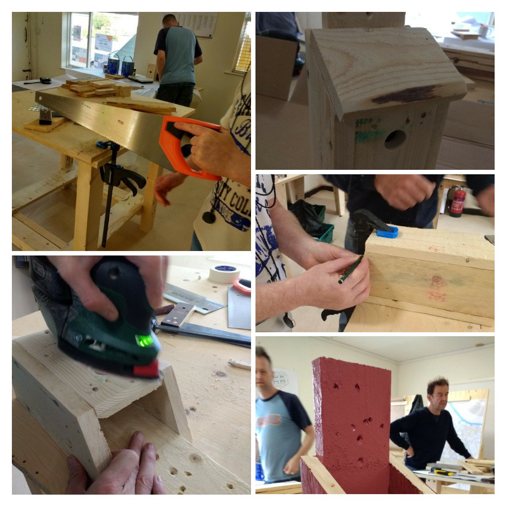 It's day one of the basic joinery workshop delivered by @WorkbenchLPL working with @ForHousing @Go_CheshireWest. A great session teaching new skills, increasing confidence through the power of making. #suttonwayregen