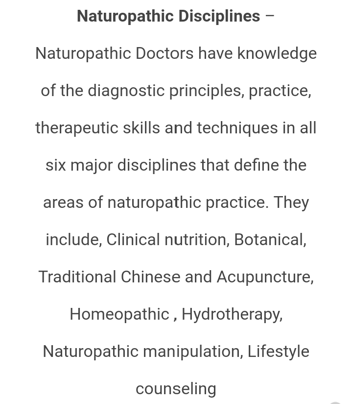 4) And when ND and MD education is framed as similar, all the things MDs don't study (ie, homeopathy) are presented as "additional", as though they're specialized extras.Meanwhile the large number of things MDs learn that NDs don't are conveniently ignored.