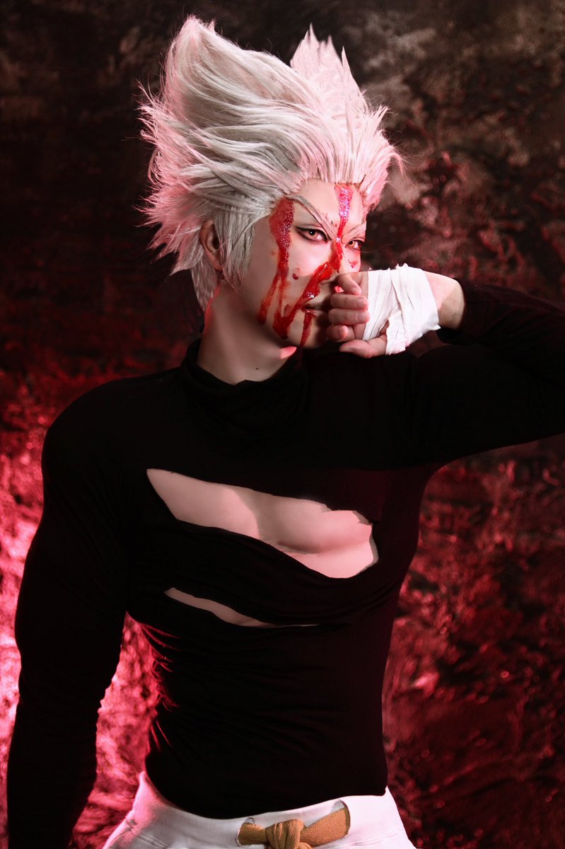 ブシドー 低浮上 コスプレ 血表現注意 ワンパンマン One Punch Man ガロウ Garou Photo はな ブシドー 低浮上 コスプレ 血表現注意 ワンパンマン One Punch Man ガロウ Garou Photo はな