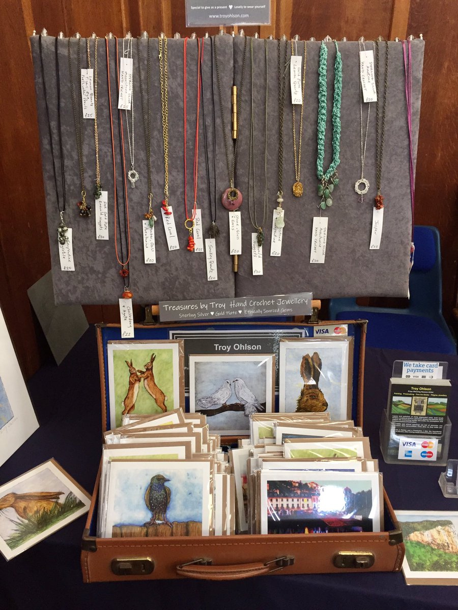 Having a lovely day at <a href="/brightoncraft/">Brighton Craft Fair</a> in <a href="/BrightonQuakers/">FriendsMeetingHouse</a> in The Lanes. Here till 4.30 today.