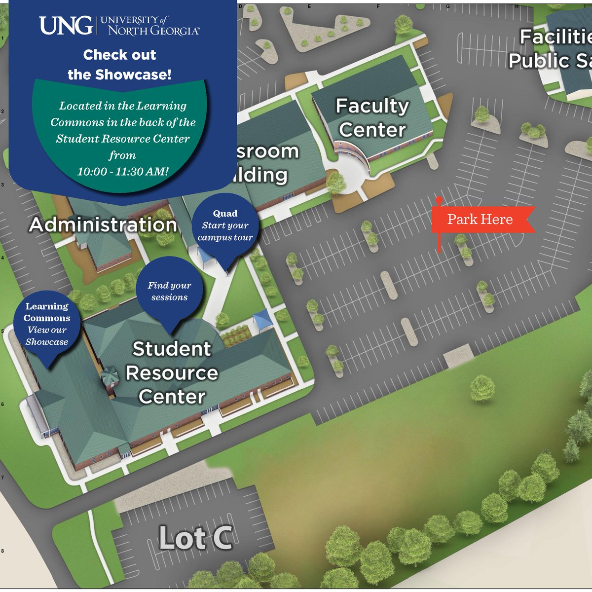 UNG_admissions's tweet photo. Good Morning Oconee Campus! The day is finally here, It's 2019 #Nighthawkpreview day and we are ready and waiting for you all to arrive! The donuts and coffee are waiting! We have included the day's itinerary and campus map to keep you in the know for the day's events! https://t.co/BPenG34p1L