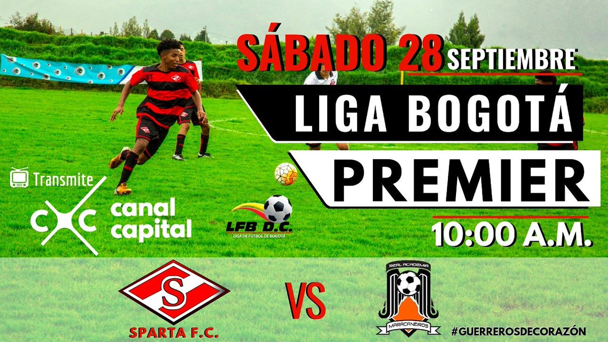 SPARTAFC1's tweet photo. Partido transmitido por @CanalCapital Vamos Guerreros #FuerzaSpartafc https://t.co/B43ZfUpUua