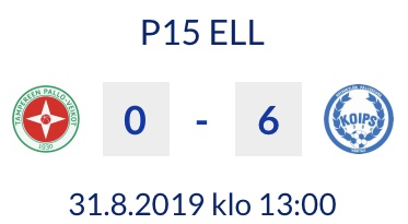 KoiPS_P04's tweet photo. P15 ELL Jatkosarja
TPV - KoiPS 0-6 (0-1)
#koips #koipsvantaa #palloliitto https://t.co/CONStPSnUH