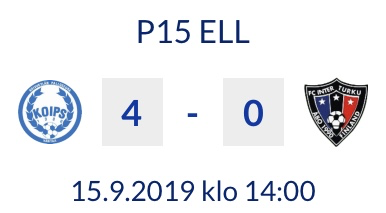 KoiPS_P04's tweet photo. P15 ELL Jatkosarja
KoiPS - FC Inter 4-0 (3-0)
#koips #koipsvantaa #palloliitto https://t.co/xsM8Xv8TfF