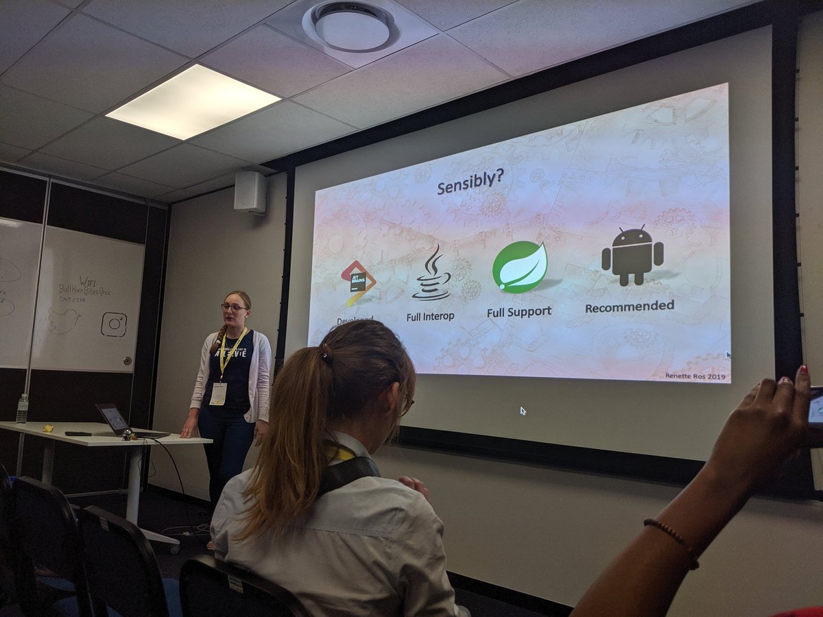 AesSedai101's tweet image. So proud of @Babalela01! Such a cool project and a great talk  #kotlineverywhere #KotlinEverywhereSA