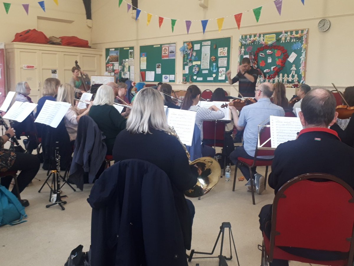 The orchestra is currently rehearsing Interwoven by @aliceknight__ and what an absolutely gorgeous piece it is!