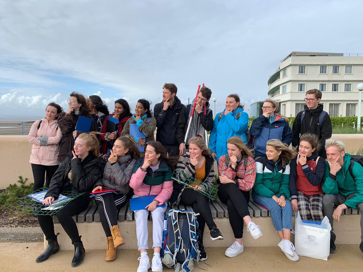 Pondering results into Morecambe Bay’s morphology and regeneration in Morecambe. St Mary’s College, Hull in Morecambe Bay @Edexcel_Geog #fieldworkfriday #fieldwork #photography <a href="/CastleHeadFSC/">FSC Castle Head</a> #Morecambe #Morecambebay #beach #sunshine #geography #geology #WINNER #RETWEEET #YES