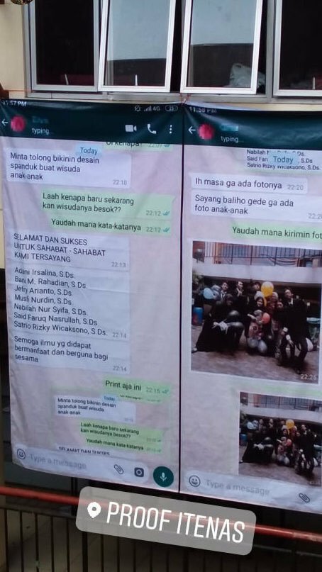 Yang penting jadi Spanduk.