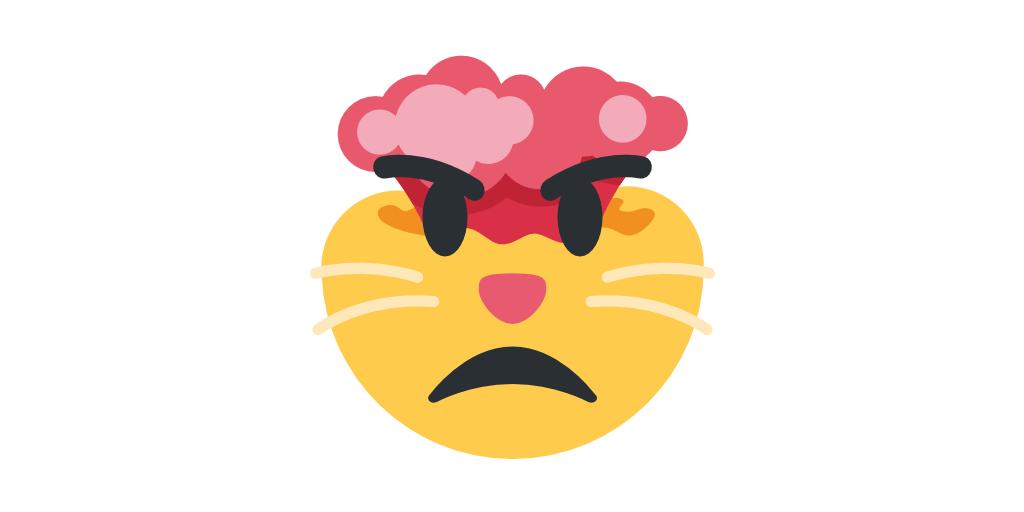 Emoji Mashup Bot 🫡 on X: 😛 tongue + 😾 angry-cat =   / X