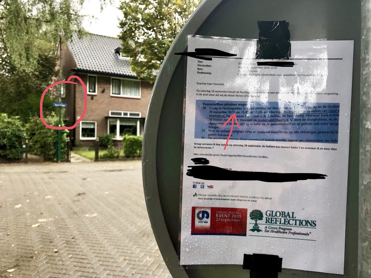 jacintalutterop's tweet image. Afzettingsborden kruising Tromplaan/Heemskerklaan voor een aanvraag van de Nachtegaallaan? Nog niet wakker vanochtend @GemeenteBaarn ?