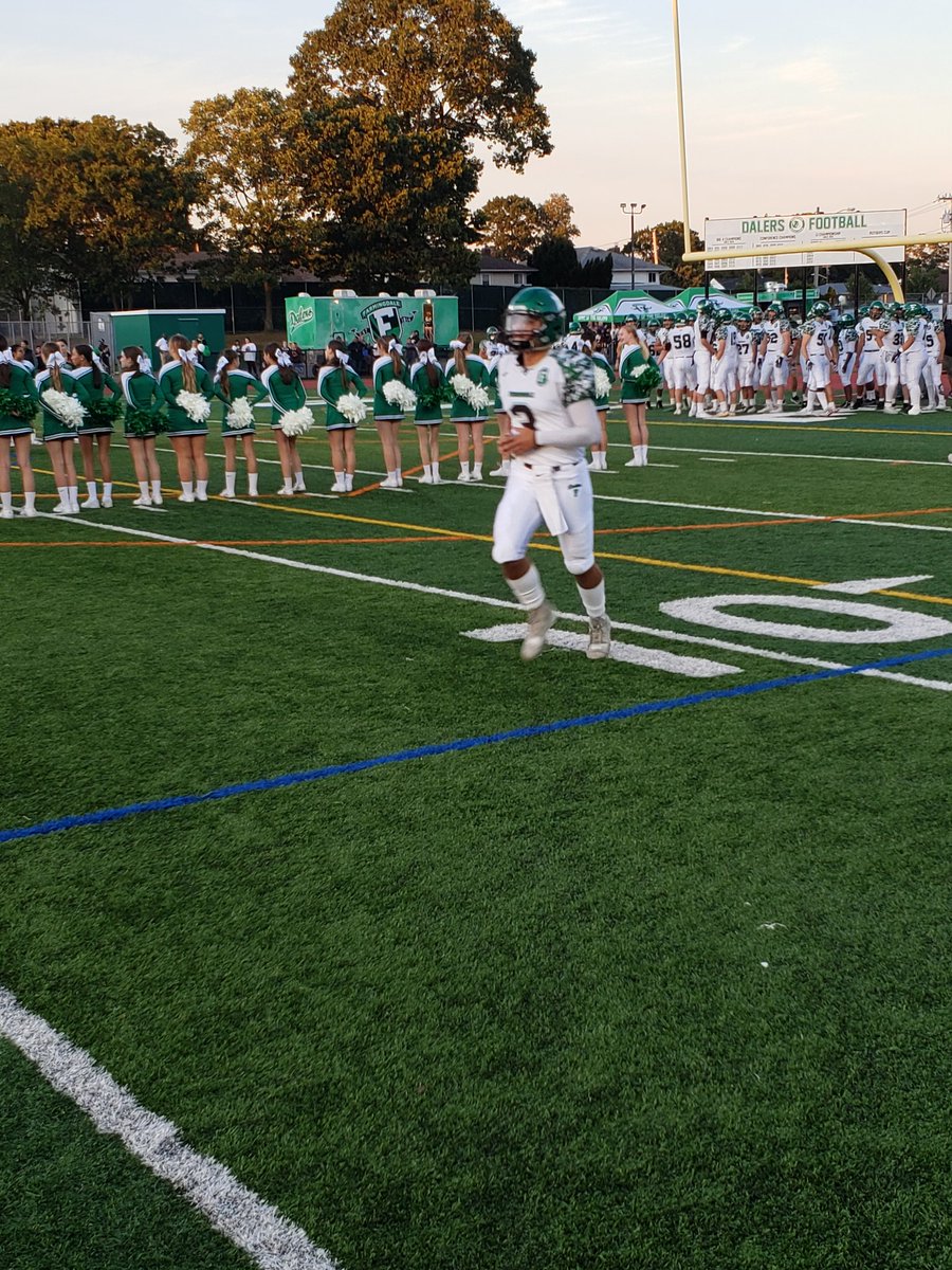 FHSDalers's tweet photo. @Dalersfootball ready to take the field for 2019 Homecoming game vs. the Uniondale Knights!! https://t.co/W0dsXsj5ZJ
