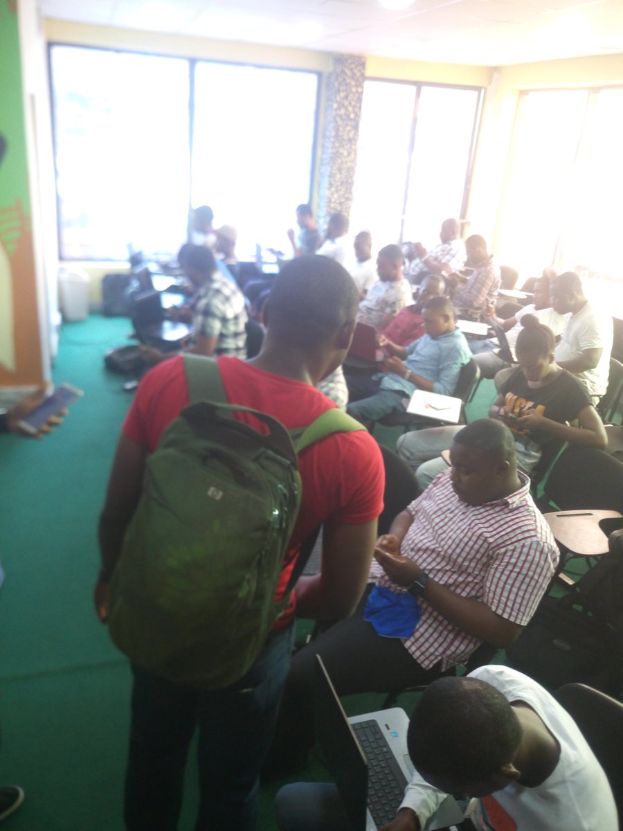 coderholic_'s tweet photo. Happening now @Techxinnovatio2: MeetUp1.0 for the devCtraining. I'm glad I got this opportunity to be part of the 2500 lucky Africans that qualified for the training
#devctrainingwithandela #devcmeetup1.0
#devcenugu
@Andela_Nigeria
@facebook https://t.co/I6mW8Z6TY4